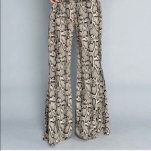 Show Me Your Mumu snake print bell pants